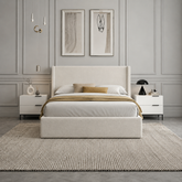Jasper King Lift-Up Storage Boucle Bed