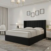 Oliver King Black Lift-Up Storage Bed