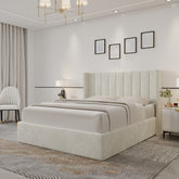 Oliver Queen Ivory Lift-Up Storage Bed