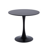 Velets 36 Inch Tulip Mid Century Modern Dining Table - Black