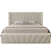 Eva King Ivory Lift-Up Storage Bed