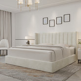 Oliver King Ivory Lift-Up Storage Bed