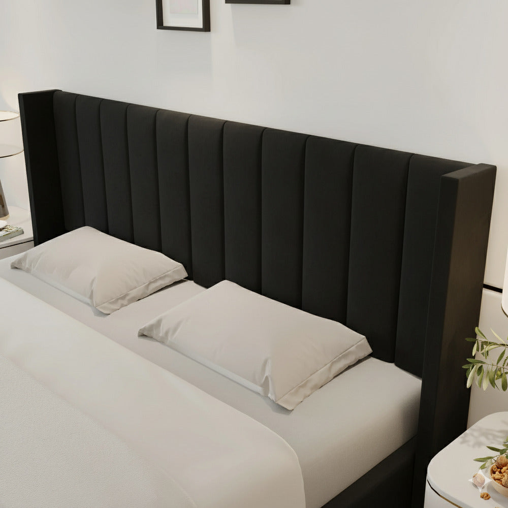 Oliver King Black Lift-Up Storage Bed