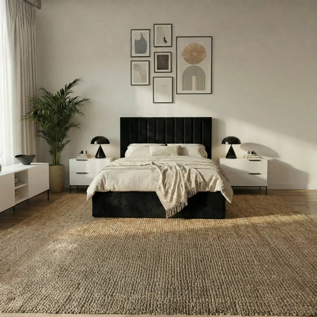 Oliver Queen Black Lift-Up Storage Bed