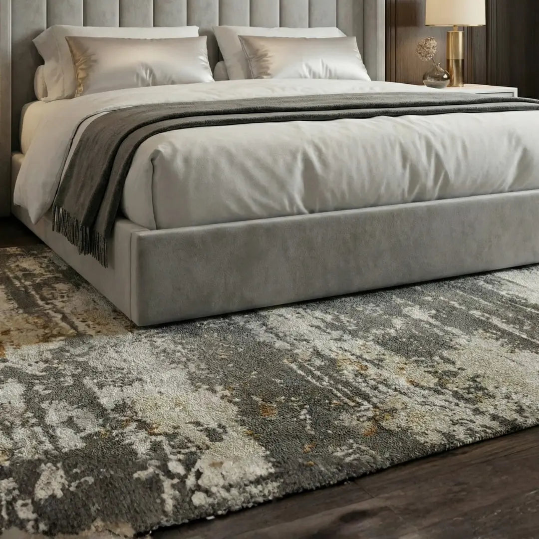 Oliver Queen Light Gray Lift-Up Storage Bed