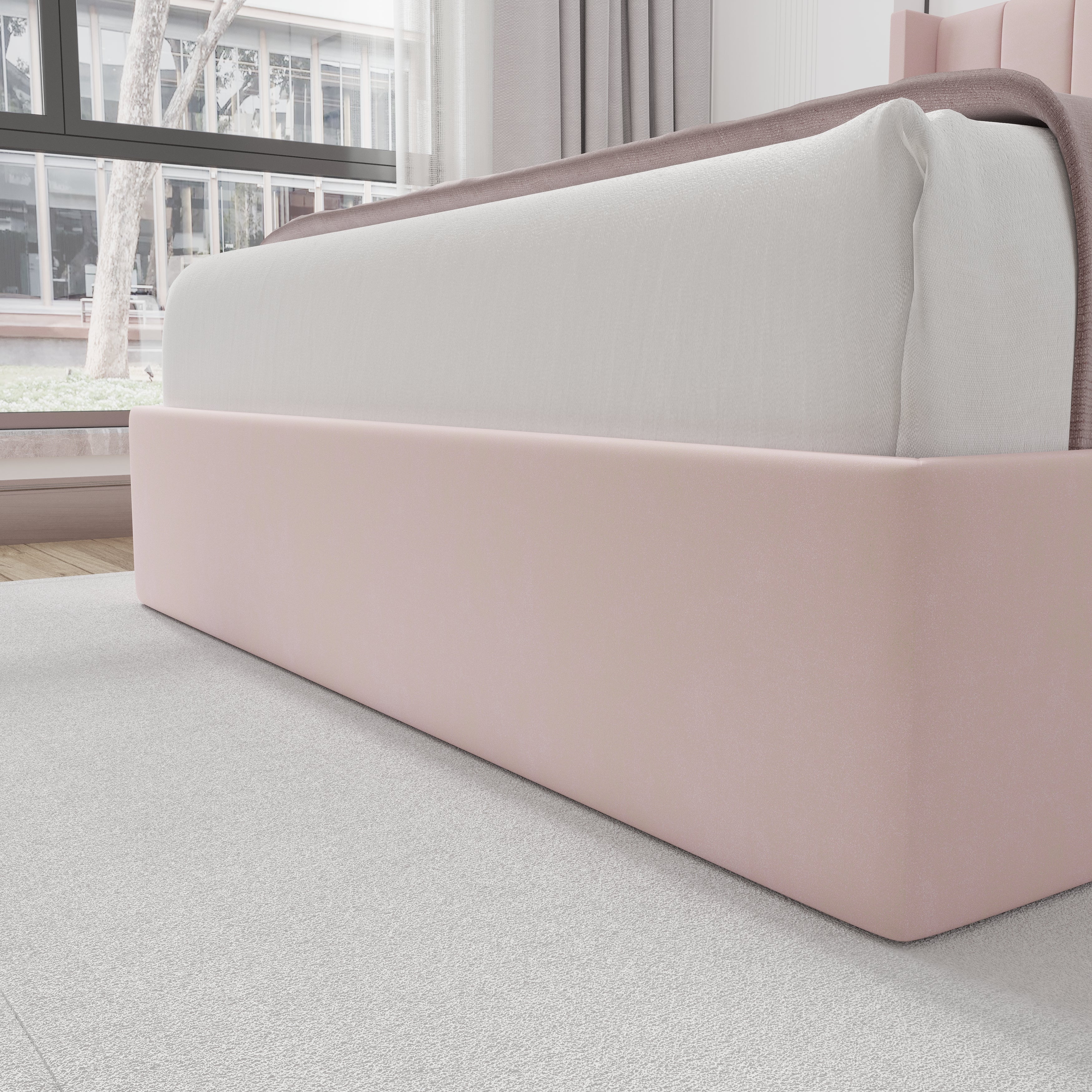 Oliver Queen Pink Lift-Up Storage Bed