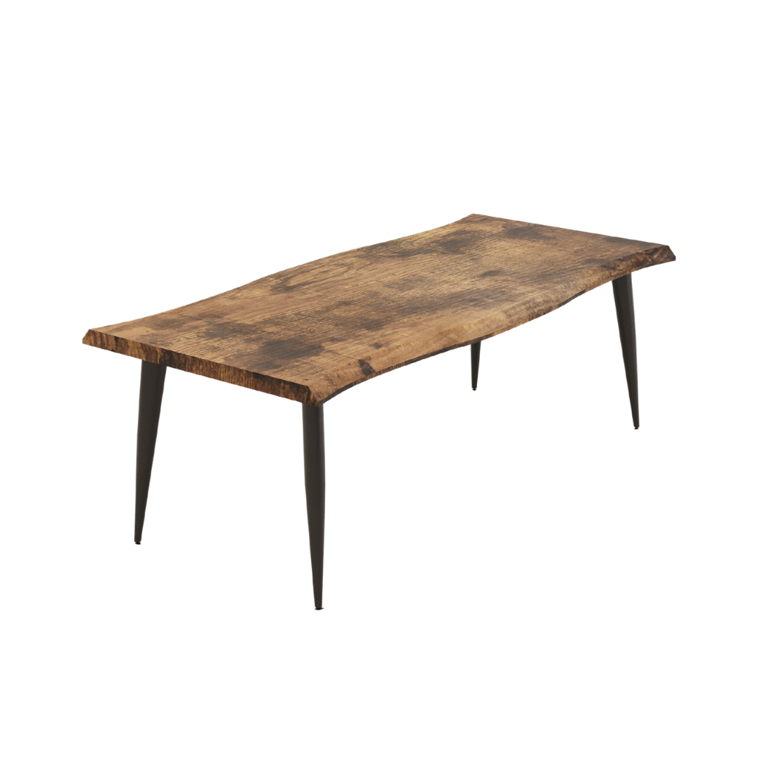 The Velets Lia Wooden Rectangular Coffee Table With Tapered Legs