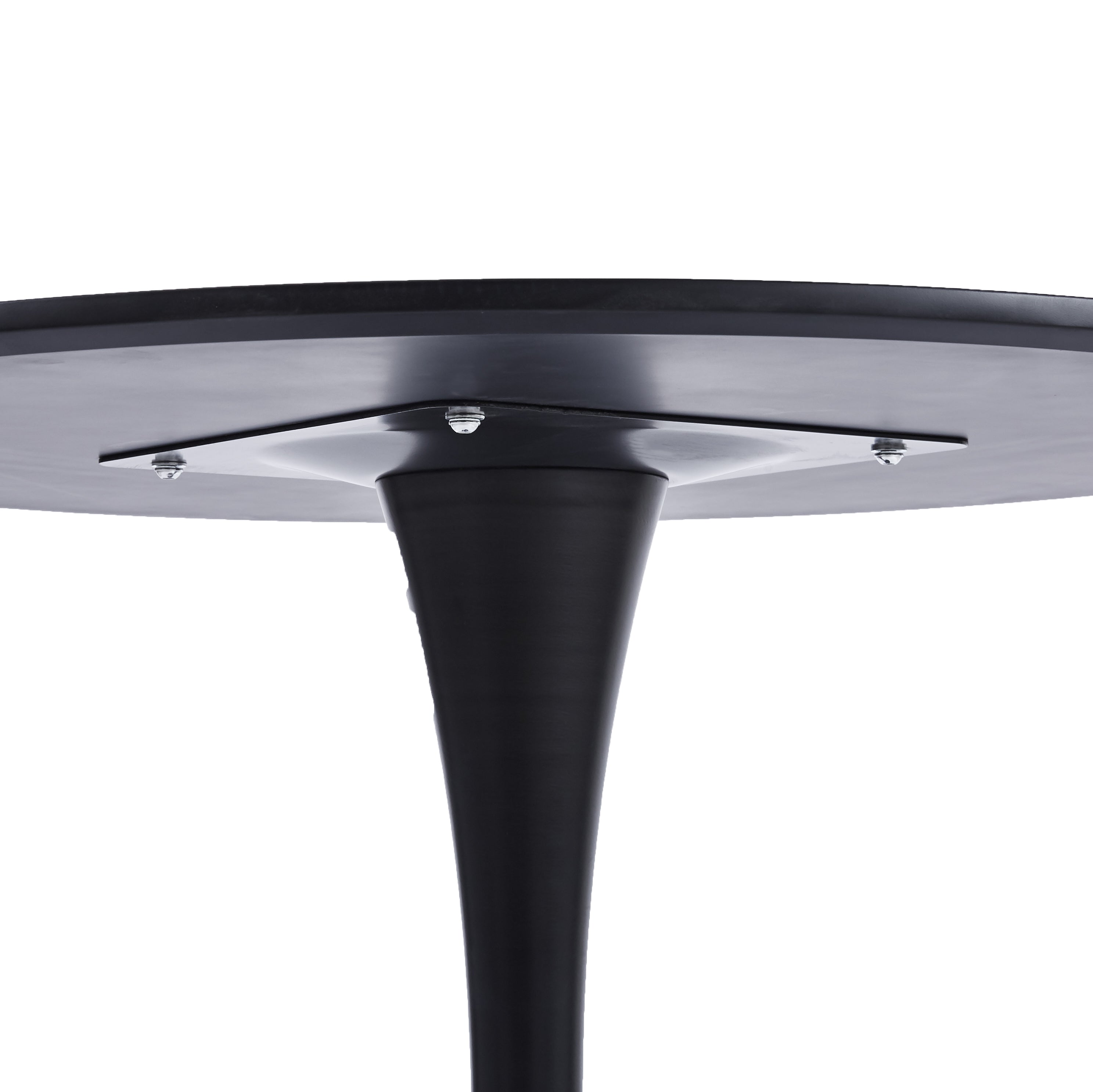 Velets 32 Inch Tulip Mid Century Modern Dining Table - Black