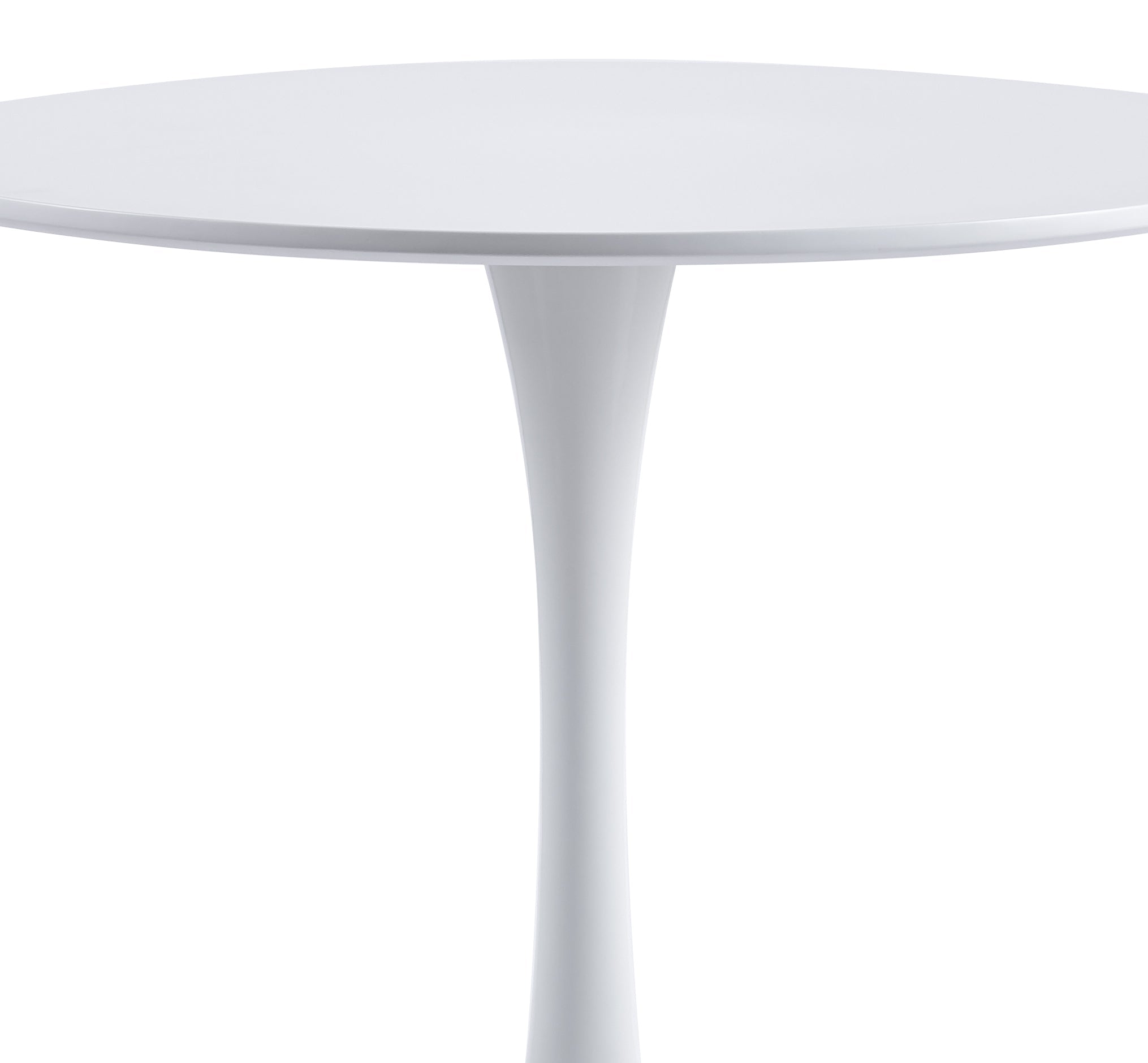 Velets 36 Inch Tulip Mid Century Modern Dining Table - White