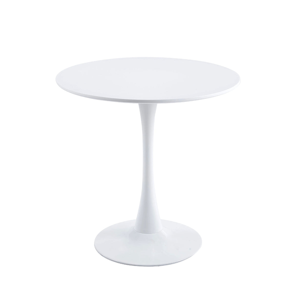 Velets 40 Inch Tulip Mid Century Modern Dining Table - White