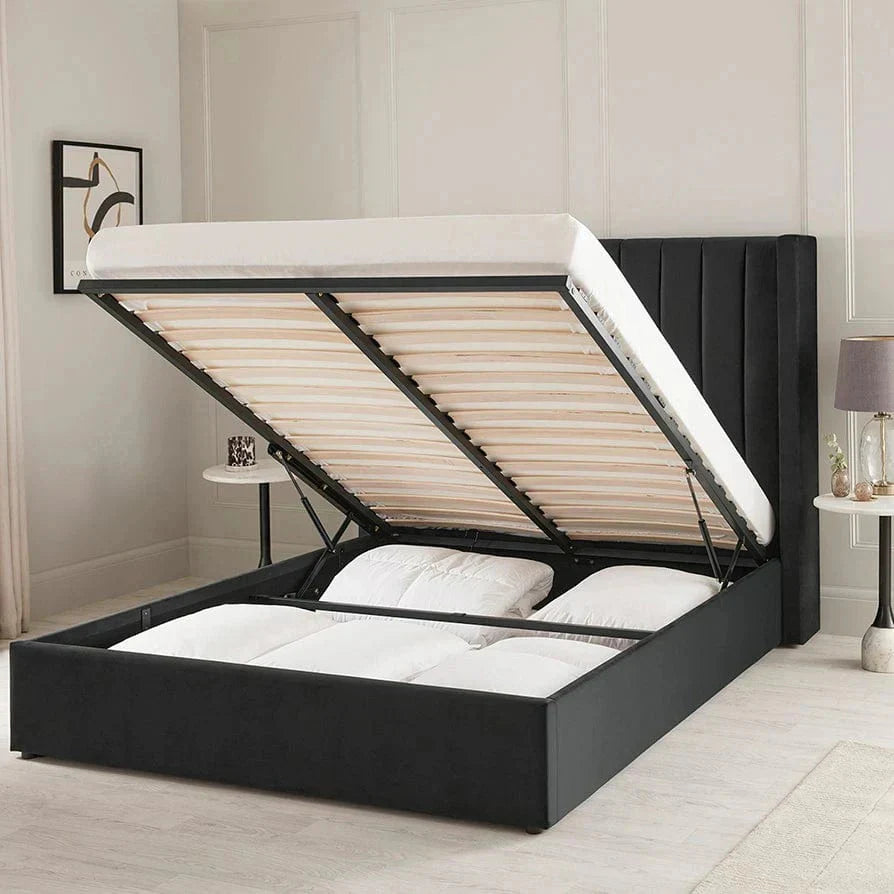 Oliver Queen Black Lift-Up Storage Bed