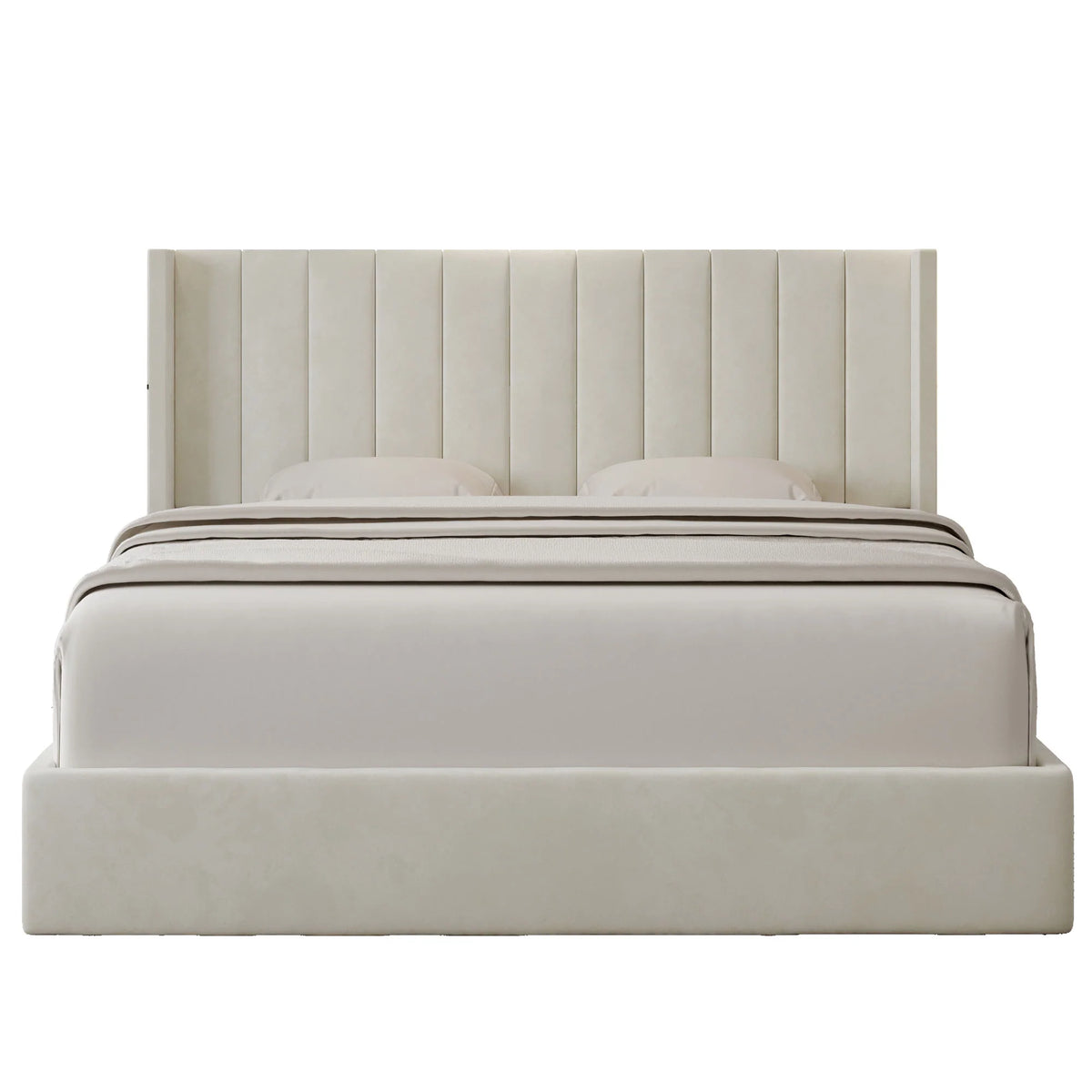 Oliver Queen Ivory Lift-Up Storage Bed